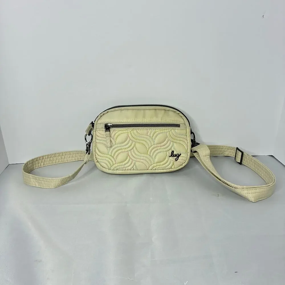 Lug Belt Waist Sling Bag Off White Super Coupe RFID Women Floral Multicolor